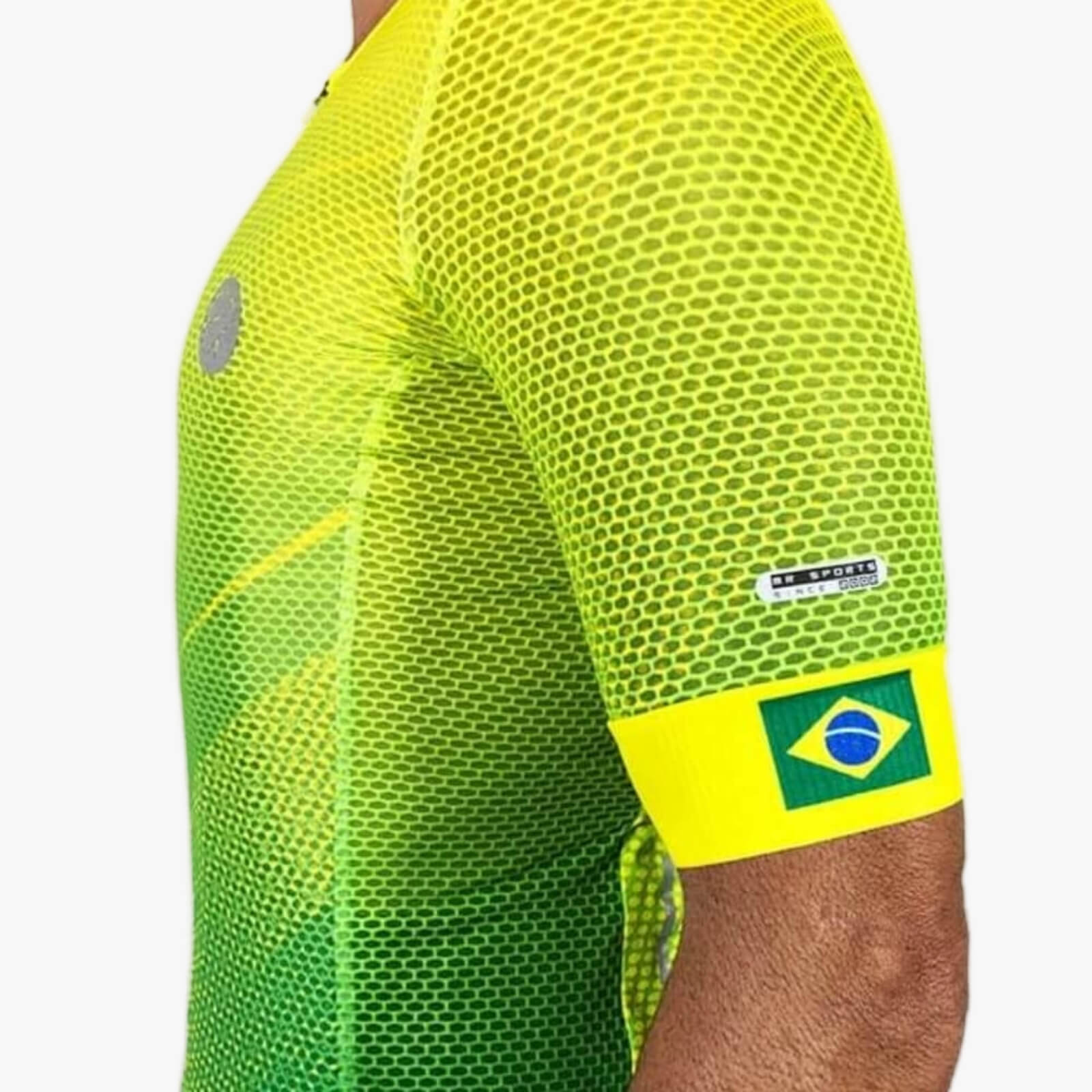 Camisa de ciclismo do brasil mauro ribeiro em uso real